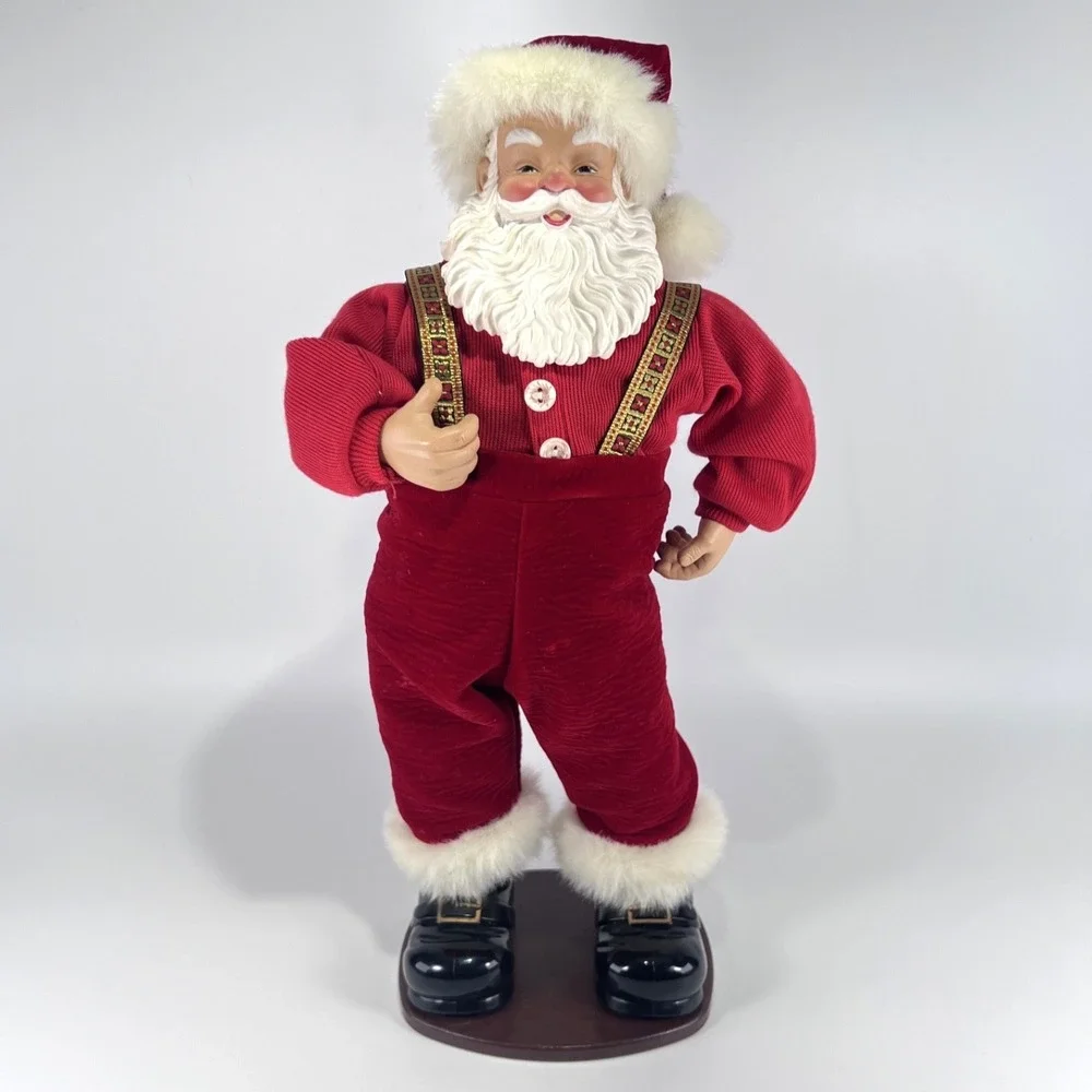 VTG 1998 Jingle Bell Rock Santa Dancing‎ Musical Figure 16